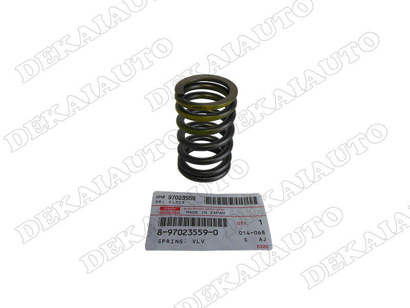 Inlet valve spring