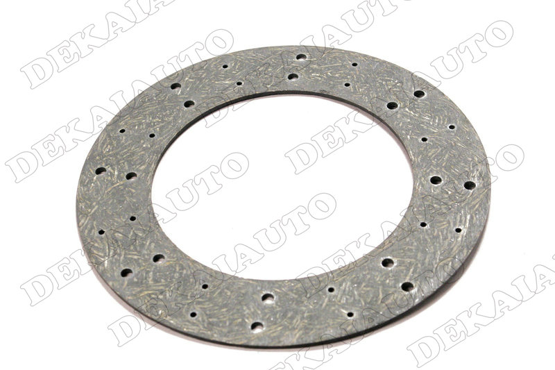 Clutch disk overlay with hols